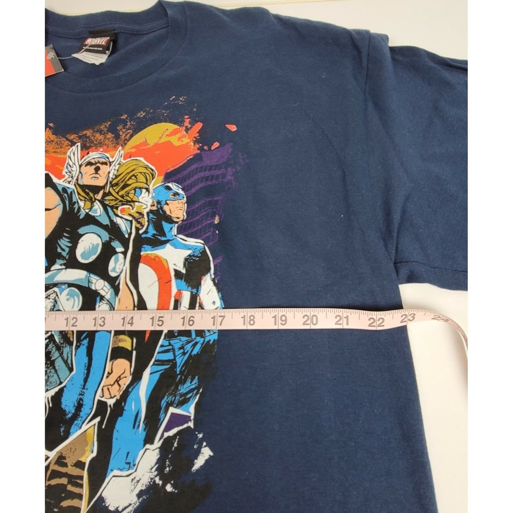 2010 Mad Engine Marvel-THOR- Spider-Man, Captain America XL, Navy Blue  NEW! - Picture 6 of 9